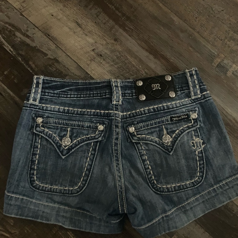 MISS ME JEANS SHORTS SZ 26 BLING CUTE OUTFIT DENIM